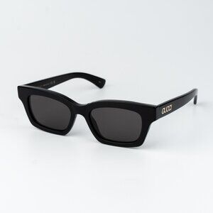 Gucci Women Sunglasses Black Grey Cat Eye GG1790S 001 NEW AUTHENTIC